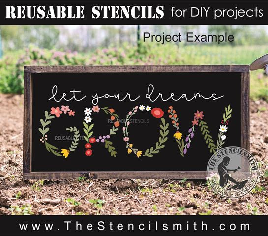 9962 Let Your Dreams Grow Stencil