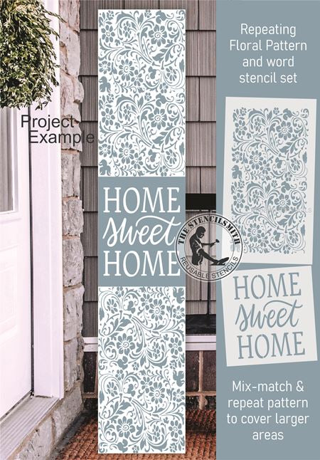 9969 Home Sweet Home Pattern Stencil Set - The Stencilsmith