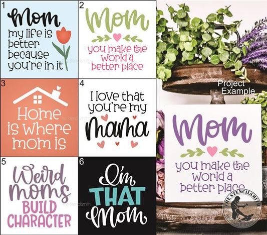9987 Mother Mini Stencils - The Stencilsmith