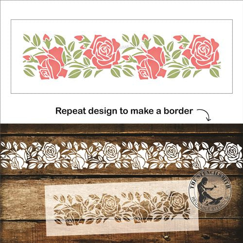 9989 Rose Vine Border Stencil
