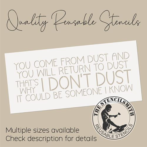 9992 You Come From Dust Stencil