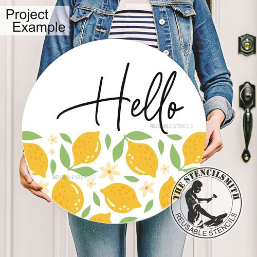 9996 Hello Lemon Stencil - The Stencilsmith