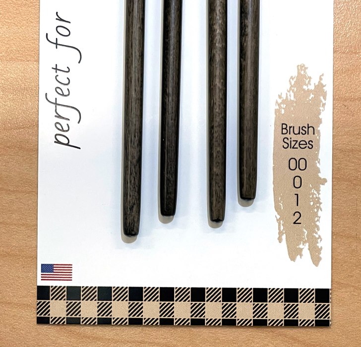 Detail Paint Brushes 4-pack - The Stencilsmith