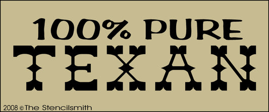 100% Pure TEXAN stencil - The Stencilsmith