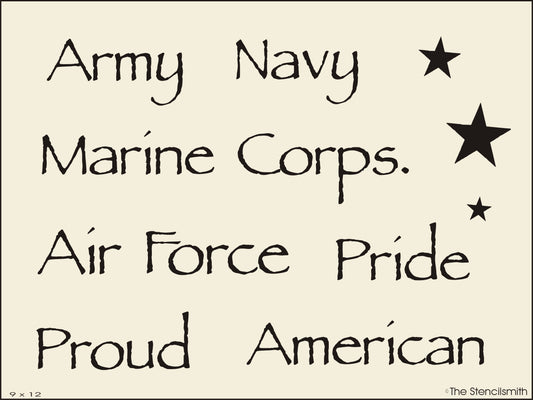 2900 Military Group Sheet stencil - The Stencilsmith