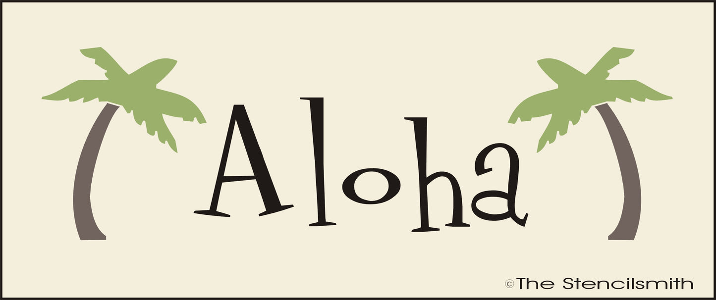 2871 ALOHA stencil - The Stencilsmith
