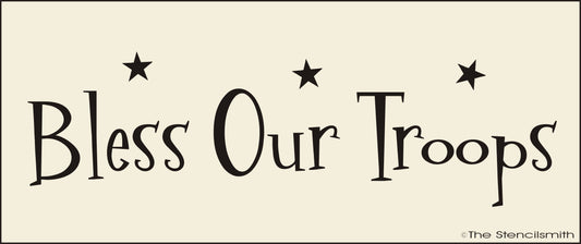 2899 Bless Our Troops stencil - The Stencilsmith