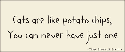 2878 Cats are like potato chips... stencil - The Stencilsmith
