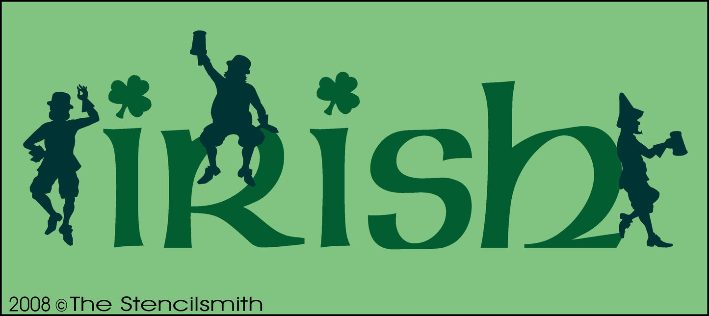 1024 - IRISH stencil - The Stencilsmith