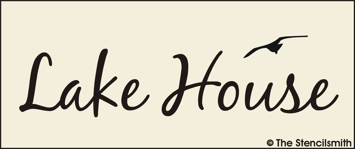 2868 Lake House stencil - The Stencilsmith