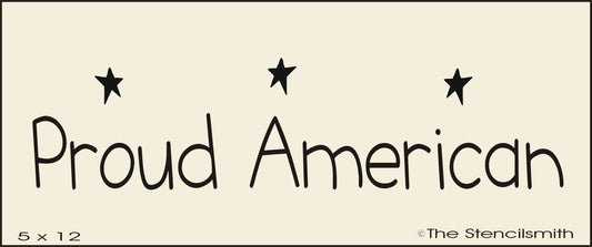 2896 Proud American stencil - The Stencilsmith