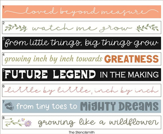 10126 Growth Stencils - The Stencilsmith