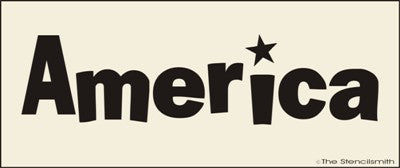 2908 America stencil - The Stencilsmith