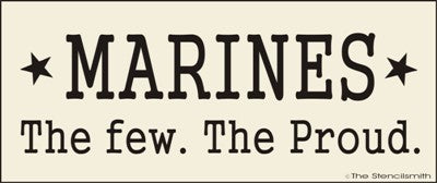 2905 MARINES The few. The proud. stencil - The Stencilsmith