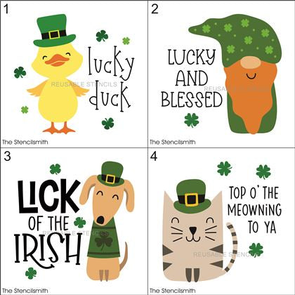 9870 St. Patrick's Day mini stencils - The Stencilsmith