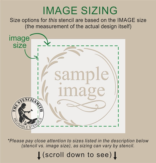 9989 Rose Vine Border Stencil - The Stencilsmith