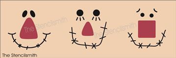 9042 Scarecrow face stencils - The Stencilsmith