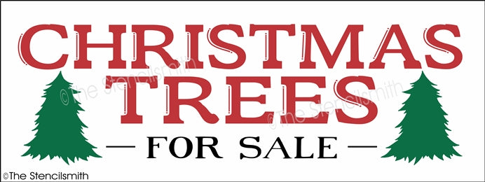 3768 - Christmas Trees For Sale stencil - The Stencilsmith