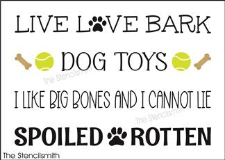 9237 Dog Phrase Collection stencil - The Stencilsmith