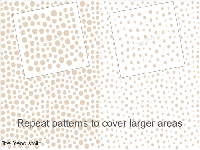 9422 Spotted Dots Stencil - The Stencilsmith