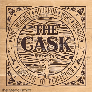 8990 The Cask Whiskey Stencil - The Stencilsmith