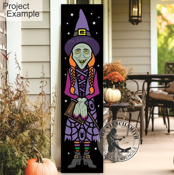 10122 Witch Leaner Stencil