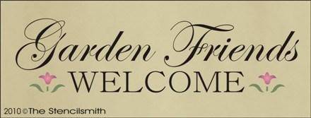 1049 - Garden Friends Welcome - The Stencilsmith