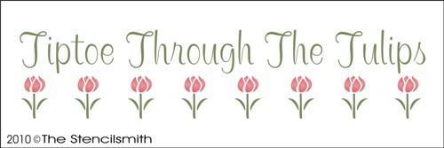 1052 - Tiptoe through the tulips - The Stencilsmith