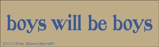 1059 - boys will be boys - The Stencilsmith