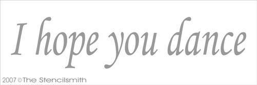 1067 - I hope you dance - The Stencilsmith