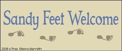 Sandy Feet Welcome - The Stencilsmith