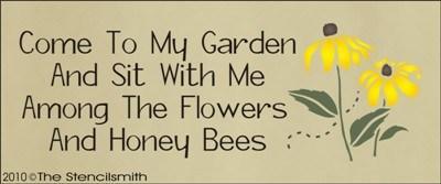 1081 - Come to my garden and sit with me - The Stencilsmith