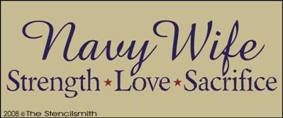 NAVY WIFE - Strength Love Sacrifice - The Stencilsmith