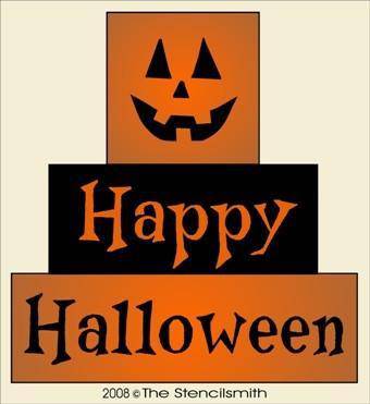 1102 - Happy Halloween - BLOCKS - The Stencilsmith