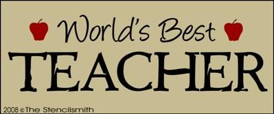 World's Best Teacher - The Stencilsmith