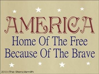 1114 - AMERICA home of the free - The Stencilsmith