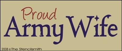 Proud Army Wife - The Stencilsmith
