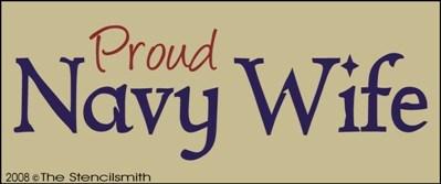 Proud Navy Wife - The Stencilsmith