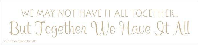 1124 - We may not have it all together ... - The Stencilsmith