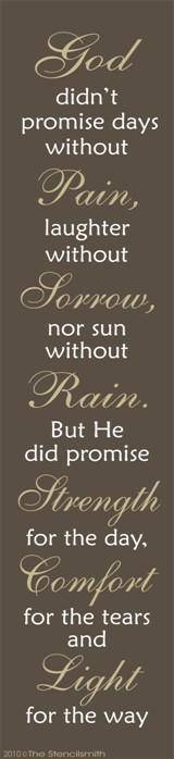 1143 - God didn't promise ... - The Stencilsmith