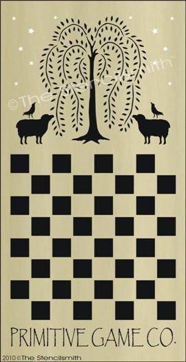 1152 - Willow Primitive Game Board - The Stencilsmith