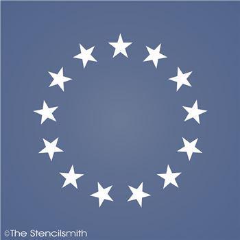 1184 - Betsy Ross Flag Stars - The Stencilsmith