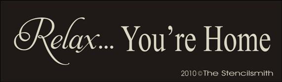 1213 - Relax You're Home - The Stencilsmith