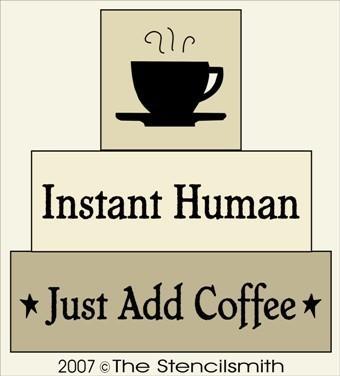 1250 - Instant Human - BLOCK stencil - The Stencilsmith