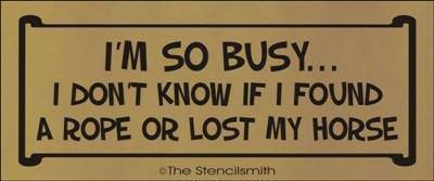 1266 - Found a rope or lost my horse - The Stencilsmith