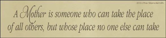 1269 - A Mother is someone who .... - The Stencilsmith