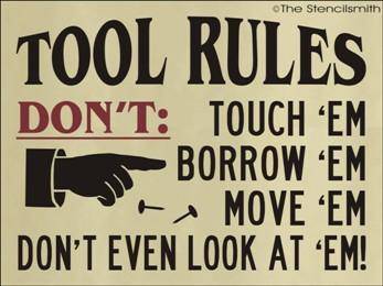 1274 - TOOL RULES - The Stencilsmith