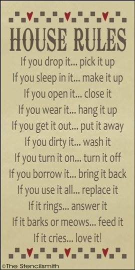 1276 - HOUSE RULES - The Stencilsmith