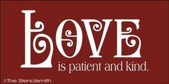 1280 - LOVE is patient and kind - The Stencilsmith