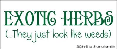 Exotic Herbs They just look like weeds - The Stencilsmith